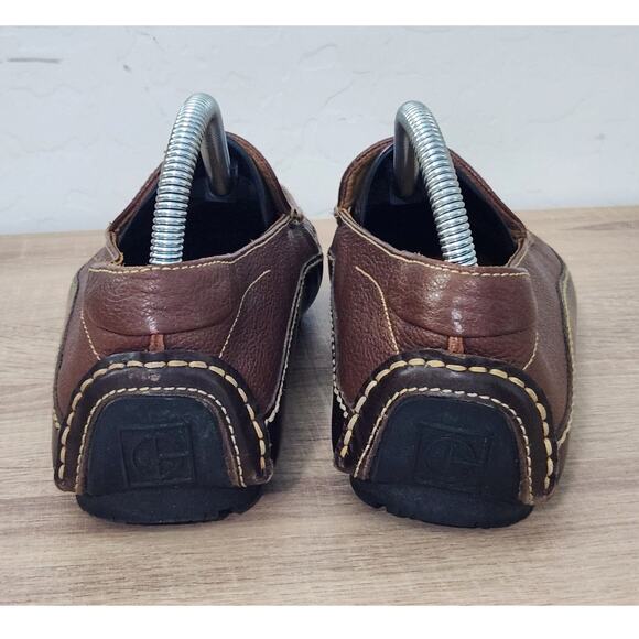Cole Haan Men's Size 8 Brown Leather Dress Shoes Square Toe Slip On Shoes C05635 - Picture 5 of 10